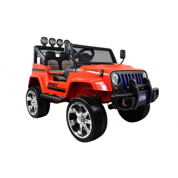 MEGA JEEP SUNSHINE, NAPĘD 4X4, 2X12V, WOLNY START/ MIĘKKIE KOŁA, BLUETOOTH, RADIO EXCLUSIVE/2388
