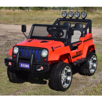 MEGA JEEP SUNSHINE, NAPĘD 4X4, 2X12V, WOLNY START/ MIĘKKIE KOŁA, BLUETOOTH, RADIO EXCLUSIVE/2388