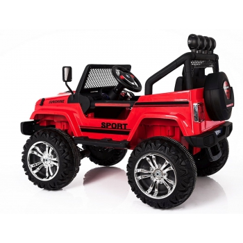 MEGA JEEP SUNSHINE, NAPĘD 4X4, 2X12V, WOLNY START/ MIĘKKIE KOŁA, BLUETOOTH, RADIO EXCLUSIVE/2388