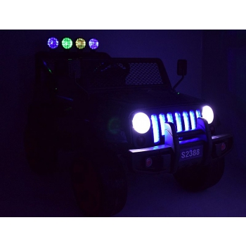 MEGA JEEP SUNSHINE, NAPĘD 4X4, 2X12V, WOLNY START/ MIĘKKIE KOŁA, BLUETOOTH, RADIO EXCLUSIVE/2388