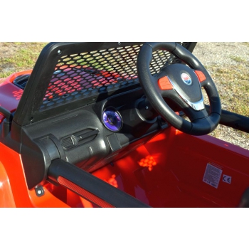 MEGA JEEP SUNSHINE, NAPĘD 4X4, 2X12V, WOLNY START/ MIĘKKIE KOŁA, BLUETOOTH, RADIO EXCLUSIVE/2388