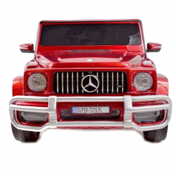MERCEDES G63 AMG DLA 2 DZIECI, 24V, 4X4,  MIĘKKIE KOŁA EVA, MIĘKKIE SIEDZENIE, LAKIER POLEROWANY FULL OPCJA/S-307
