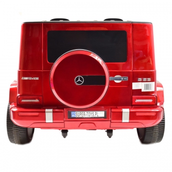 MERCEDES G63 AMG DLA 2 DZIECI, 24V, 4X4,  MIĘKKIE KOŁA EVA, MIĘKKIE SIEDZENIE, LAKIER POLEROWANY FULL OPCJA/S-307