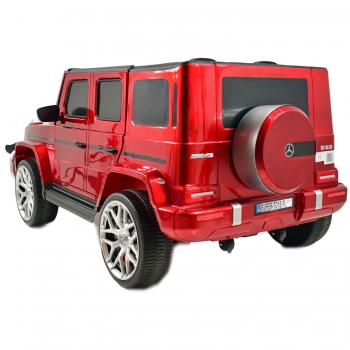 MERCEDES G63 AMG DLA 2 DZIECI, 24V, 4X4,  MIĘKKIE KOŁA EVA, MIĘKKIE SIEDZENIE, LAKIER POLEROWANY FULL OPCJA/S-307