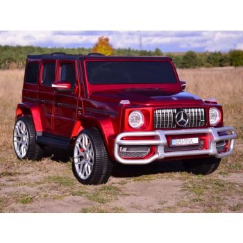 MERCEDES G63 AMG DLA 2 DZIECI, 24V, 4X4,  MIĘKKIE KOŁA EVA, MIĘKKIE SIEDZENIE, LAKIER POLEROWANY FULL OPCJA/S-307