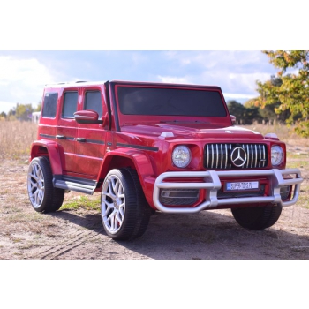 MERCEDES G63 AMG DLA 2 DZIECI, 24V, 4X4,  MIĘKKIE KOŁA EVA, MIĘKKIE SIEDZENIE, LAKIER POLEROWANY FULL OPCJA/S-307