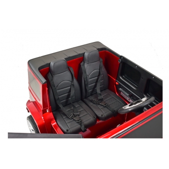 MERCEDES G63 AMG DLA 2 DZIECI, 24V, 4X4,  MIĘKKIE KOŁA EVA, MIĘKKIE SIEDZENIE, LAKIER POLEROWANY FULL OPCJA/S-307