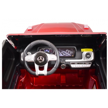 MERCEDES G63 AMG DLA 2 DZIECI, 24V, 4X4,  MIĘKKIE KOŁA EVA, MIĘKKIE SIEDZENIE, LAKIER POLEROWANY FULL OPCJA/S-307