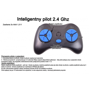 TRAKTOR NA AKUMULATOR Z PRZYCZEPĄ - JCX, PILOT/S-617