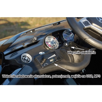 MERCEDES CLA 45 AMG  Z AMORTYZATORAMI, MIĘKKIE KOŁA, SIEDZENIE, HAMULEC, REGULACJA KIEROWNICY, WSPOMAGANIE, LAKIER/1538
