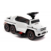 JEŹDZIK NA AKUMULATOR, PCHACZ, ODPYCHACZ MERCEDES G 63 AMG 6X6, MIĘKKIE KOŁA,  DASZEK , STEROWANIE RĄCZKĄ /1838 LONG
