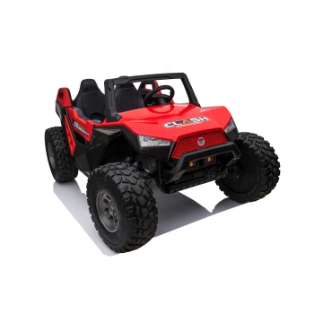 MEGA BUGGY CLASH DLA 2 DZIECI, 4 SILNIKI, 24V, MIĘKKIE PRZESUWANE SIEDZENIE, MIĘKKIE KOŁA, WALIZKA NA AKUMULATOR/SX-1928