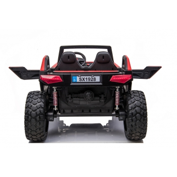 MEGA BUGGY CLASH DLA 2 DZIECI, 4 SILNIKI, 24V, MIĘKKIE PRZESUWANE SIEDZENIE, MIĘKKIE KOŁA, WALIZKA NA AKUMULATOR/SX-1928