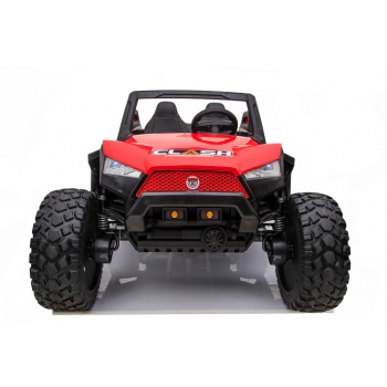 MEGA BUGGY CLASH DLA 2 DZIECI, 4 SILNIKI, 24V, MIĘKKIE PRZESUWANE SIEDZENIE, MIĘKKIE KOŁA, WALIZKA NA AKUMULATOR/SX-1928