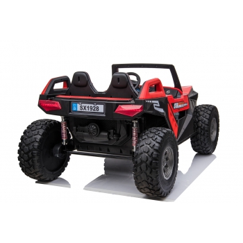 MEGA BUGGY CLASH DLA 2 DZIECI, 4 SILNIKI, 24V, MIĘKKIE PRZESUWANE SIEDZENIE, MIĘKKIE KOŁA, WALIZKA NA AKUMULATOR/SX-1928