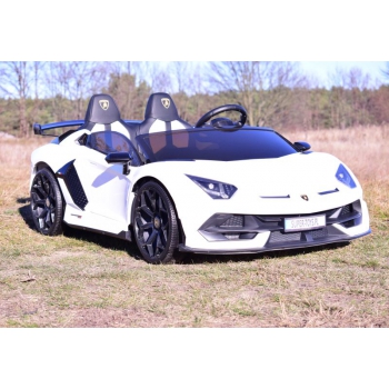 LICENCJONOWANY LAMBORGHINI AVENTADOR SVJ DLA 2 DZIECI, FUNKCJA DRIFTU MIĘKKIE SIEDZENIE, MIĘKKIE KOŁA/SX2028