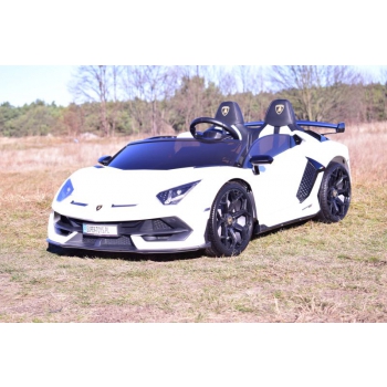 LICENCJONOWANY LAMBORGHINI AVENTADOR SVJ DLA 2 DZIECI, FUNKCJA DRIFTU MIĘKKIE SIEDZENIE, MIĘKKIE KOŁA/SX2028
