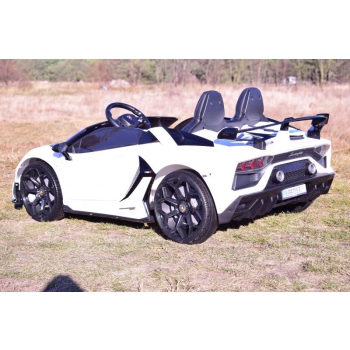 LICENCJONOWANY LAMBORGHINI AVENTADOR SVJ DLA 2 DZIECI, FUNKCJA DRIFTU MIĘKKIE SIEDZENIE, MIĘKKIE KOŁA/SX2028
