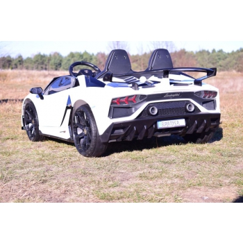 LICENCJONOWANY LAMBORGHINI AVENTADOR SVJ DLA 2 DZIECI, FUNKCJA DRIFTU MIĘKKIE SIEDZENIE, MIĘKKIE KOŁA/SX2028