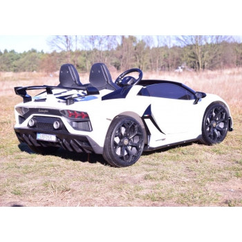 LICENCJONOWANY LAMBORGHINI AVENTADOR SVJ DLA 2 DZIECI, FUNKCJA DRIFTU MIĘKKIE SIEDZENIE, MIĘKKIE KOŁA/SX2028