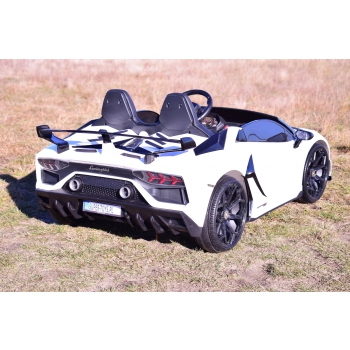 LICENCJONOWANY LAMBORGHINI AVENTADOR SVJ DLA 2 DZIECI, FUNKCJA DRIFTU MIĘKKIE SIEDZENIE, MIĘKKIE KOŁA/SX2028