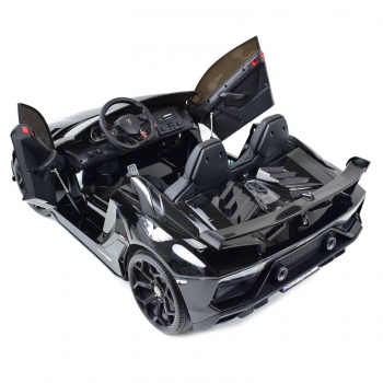 LICENCJONOWANY LAMBORGHINI AVENTADOR SVJ DLA 2 DZIECI FUNKCJA DRIFTU - LAKIER SUPER JAKOŚĆ, MIĘKKIE SIEDZENIE, MIĘKKIE KOŁA/SX2028