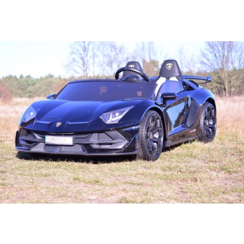 LICENCJONOWANY LAMBORGHINI AVENTADOR SVJ DLA 2 DZIECI FUNKCJA DRIFTU - LAKIER SUPER JAKOŚĆ, MIĘKKIE SIEDZENIE, MIĘKKIE KOŁA/SX2028