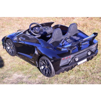 LICENCJONOWANY LAMBORGHINI AVENTADOR SVJ DLA 2 DZIECI FUNKCJA DRIFTU - LAKIER SUPER JAKOŚĆ, MIĘKKIE SIEDZENIE, MIĘKKIE KOŁA/SX2028
