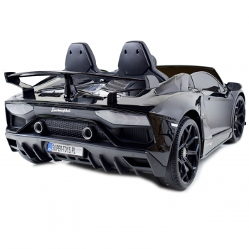 LICENCJONOWANY LAMBORGHINI AVENTADOR SVJ DLA 2 DZIECI FUNKCJA DRIFTU - LAKIER SUPER JAKOŚĆ, MIĘKKIE SIEDZENIE, MIĘKKIE KOŁA/SX2028