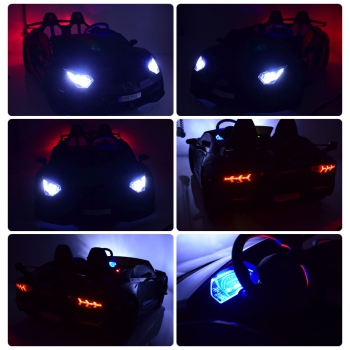 LICENCJONOWANY LAMBORGHINI AVENTADOR SVJ DLA 2 DZIECI FUNKCJA DRIFTU - LAKIER SUPER JAKOŚĆ, MIĘKKIE SIEDZENIE, MIĘKKIE KOŁA/SX2028
