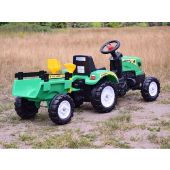 TRAKTOR NA PEDAŁY Z PRZYCZEPĄ I AKCESORIAMI/TR3001