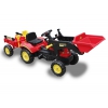 TRAKTOR  NA PEDAŁY Z PRZYCZEPĄ I ŁYŻKĄ /TR3005
