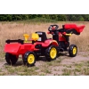 TRAKTOR  NA PEDAŁY Z PRZYCZEPĄ I ŁYŻKĄ /TR3005
