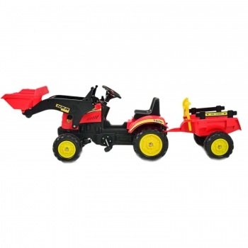 TRAKTOR  NA PEDAŁY Z PRZYCZEPĄ I ŁYŻKĄ /TR3005