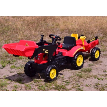 TRAKTOR  NA PEDAŁY Z PRZYCZEPĄ I ŁYŻKĄ /TR3005