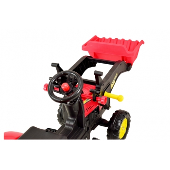TRAKTOR  NA PEDAŁY Z PRZYCZEPĄ I ŁYŻKĄ /TR3005