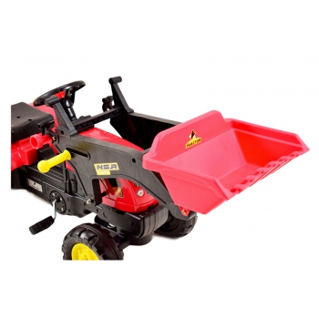 TRAKTOR  NA PEDAŁY Z PRZYCZEPĄ I ŁYŻKĄ /TR3005