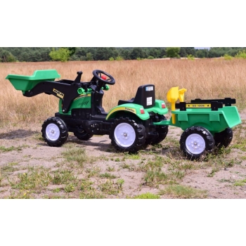 TRAKTOR NA PEDAŁY Z PRZYCZEPĄ I ŁYŻKĄ/TR3005