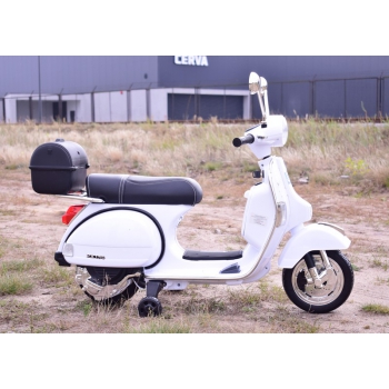 ORYGINALNA VESPA PX150, MIĘKKIE KOŁA, MIĘKKIE SIEDZENIE, KUFEREK/PX150