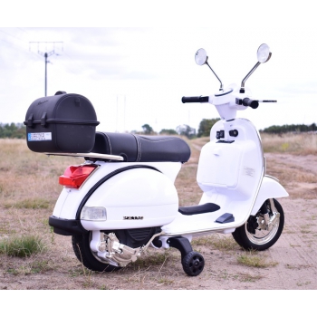 ORYGINALNA VESPA PX150, MIĘKKIE KOŁA, MIĘKKIE SIEDZENIE, KUFEREK/PX150