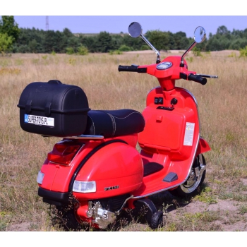 ORYGINALNA VESPA PX150, MIĘKKIE KOŁA, MIĘKKIE SIEDZENIE, KUFEREK/PX150