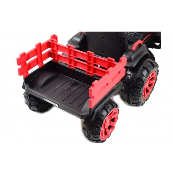 WIELKI TRAKTOR NA AKUMULATOR Z PRZYCZEPĄ 