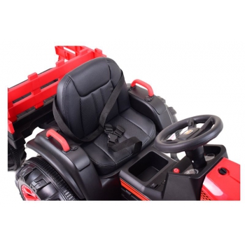 WIELKI TRAKTOR NA AKUMULATOR Z PRZYCZEPĄ 
