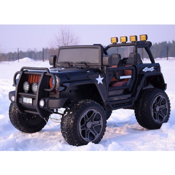 MEGA JEEP 4X4 Z REDUKTOREM NAPĘDU EXCLUSIVE 24 V, 480 WAT, WOLNY START,MIĘKKIE KOŁA /WXE1688-24V