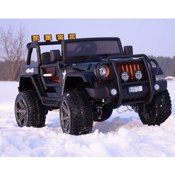 MEGA JEEP 4X4 Z REDUKTOREM NAPĘDU EXCLUSIVE 24 V, 480 WAT, WOLNY START,MIĘKKIE KOŁA /WXE1688-24V