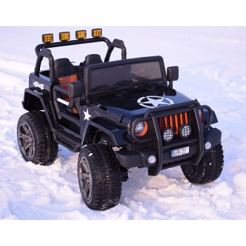 MEGA JEEP 4X4 Z REDUKTOREM NAPĘDU EXCLUSIVE 24 V, 480 WAT, WOLNY START,MIĘKKIE KOŁA /WXE1688-24V