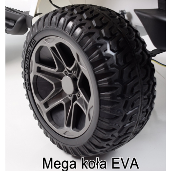 MEGA JEEP 4X4 Z REDUKTOREM NAPĘDU EXCLUSIVE 24 V, 480 WAT, WOLNY START,MIĘKKIE KOŁA /WXE1688-24V