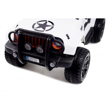 MEGA JEEP 4X4 Z REDUKTOREM NAPĘDU EXCLUSIVE 24 V, 480 WAT, WOLNY START,MIĘKKIE KOŁA /WXE1688-24V