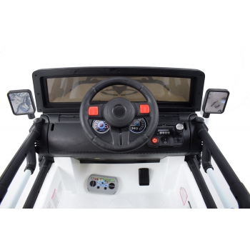 MEGA JEEP 4X4 Z REDUKTOREM NAPĘDU EXCLUSIVE 24 V, 480 WAT, WOLNY START,MIĘKKIE KOŁA /WXE1688-24V