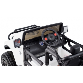 MEGA JEEP 4X4 Z REDUKTOREM NAPĘDU EXCLUSIVE 24 V, 480 WAT, WOLNY START,MIĘKKIE KOŁA /WXE1688-24V